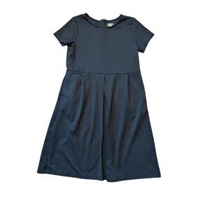 Lands End Girls Navy Blue dress/jumper, uniform, School, 12, Blue, short sleeves